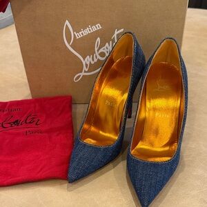 Christian Louboutin Denim Stiletto Heels